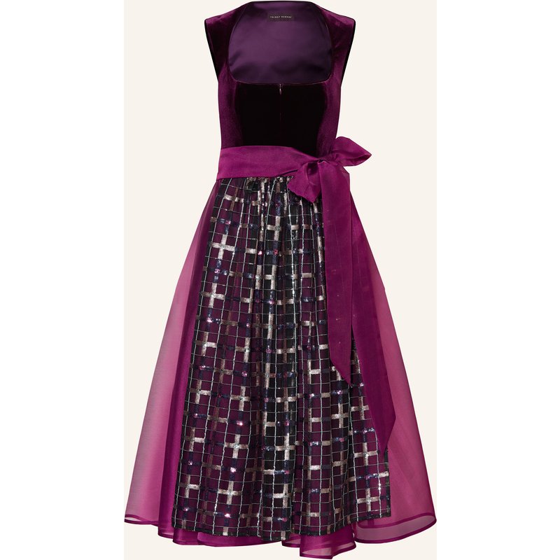 Talbot Runhof Dirndl Mit Samt Und Pailletten lila