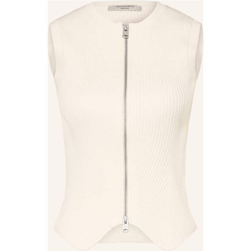 Allsaints Strickweste Cruz weiss