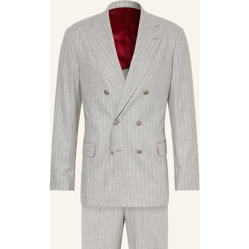 Brunello Cucinelli Anzug Slim Fit grau