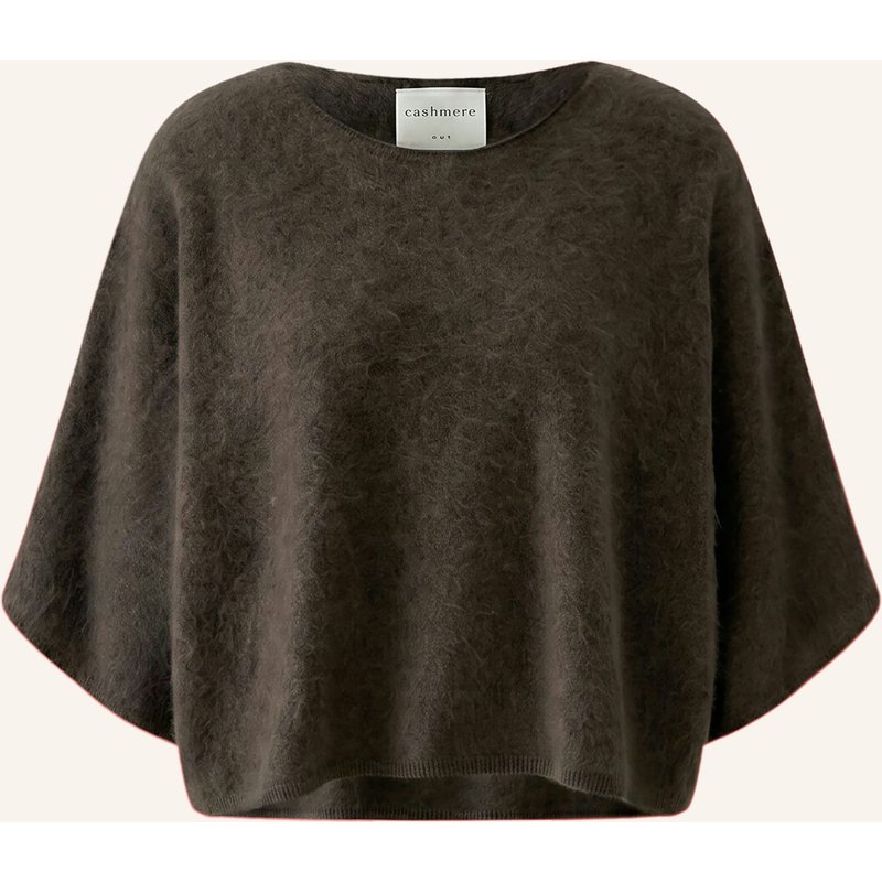 Oui Cashmere-Pullover Mit 3/4-Arm braun