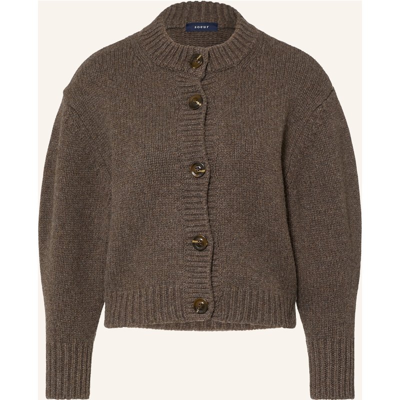 Soeur Strickjacke Leonard Mit 3/4-Arm braun