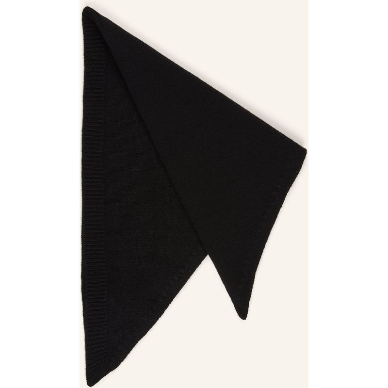 Róhe Dreieckstuch Mit Cashmere schwarz