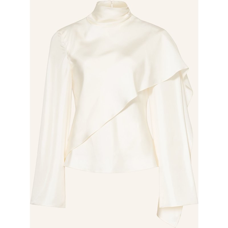 Róhe Blusenshirt Aus Seide weiss