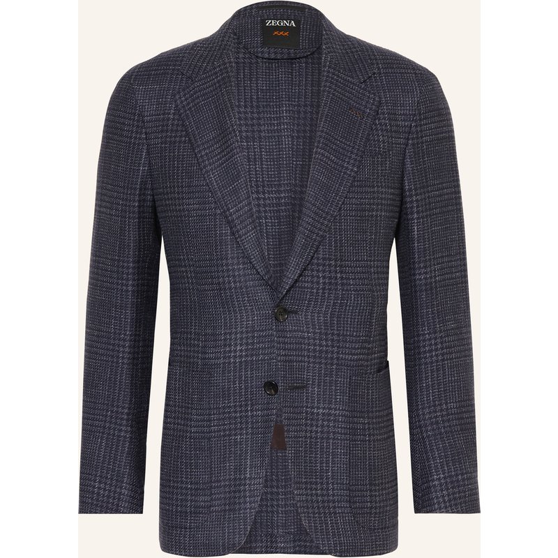 Zegna Sakko Lago Extra Slim Fit Mit Cashmere blau