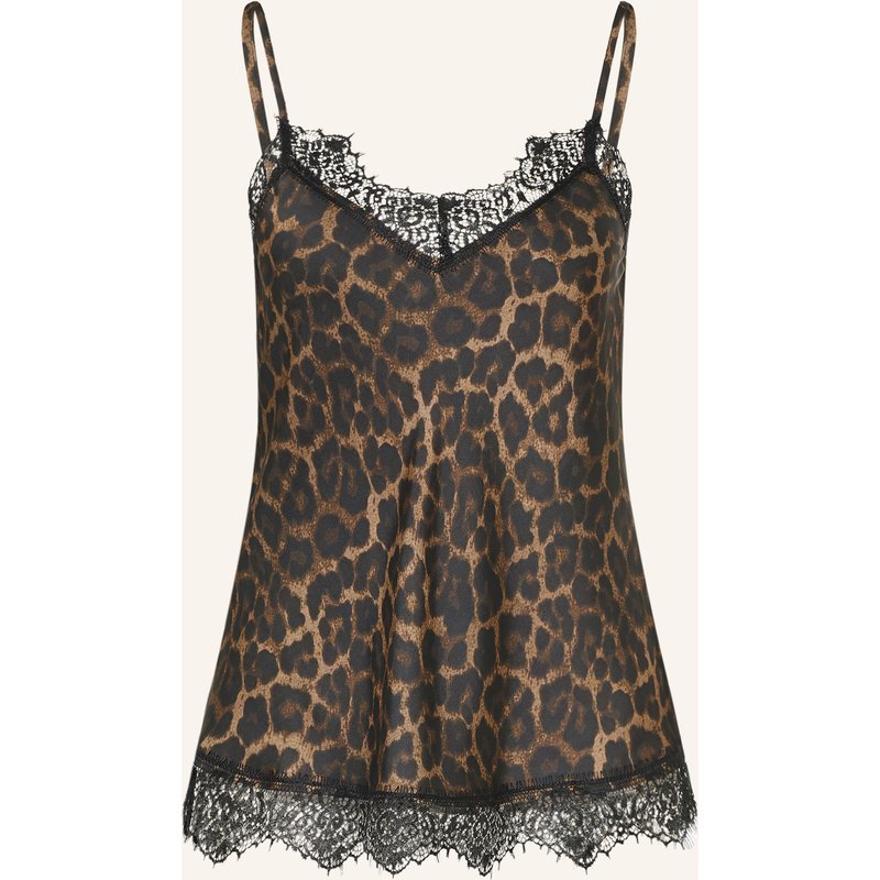 Darling Harbour Satintop Mit Spitze braun
