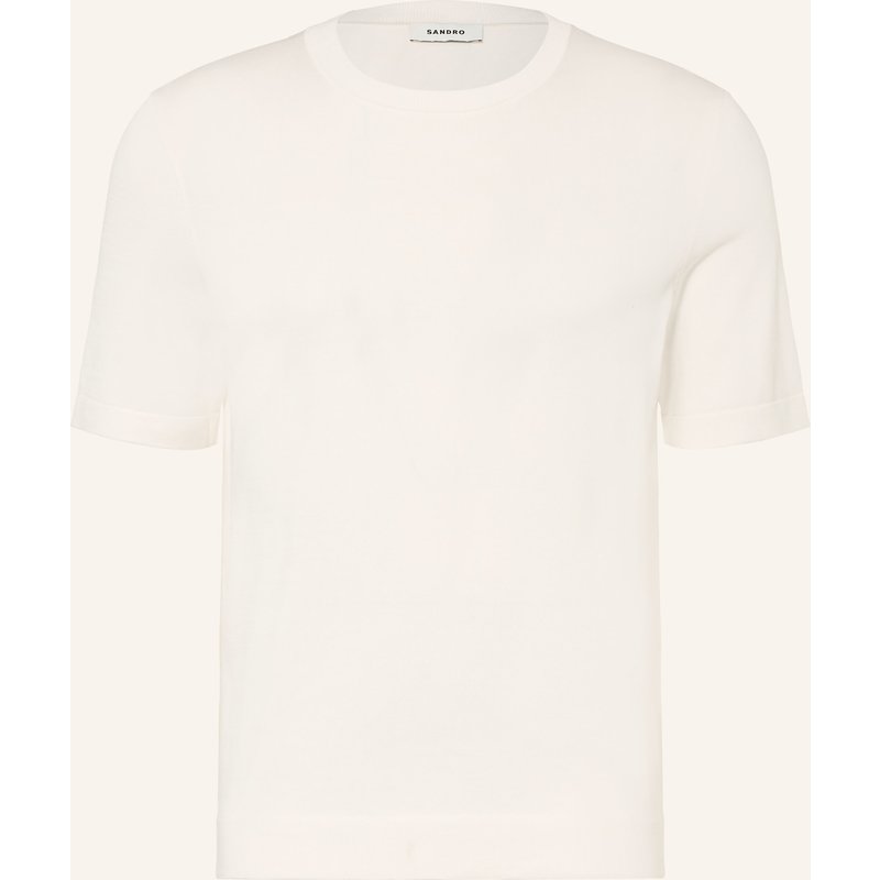 Sandro Strickshirt Mit Seide beige