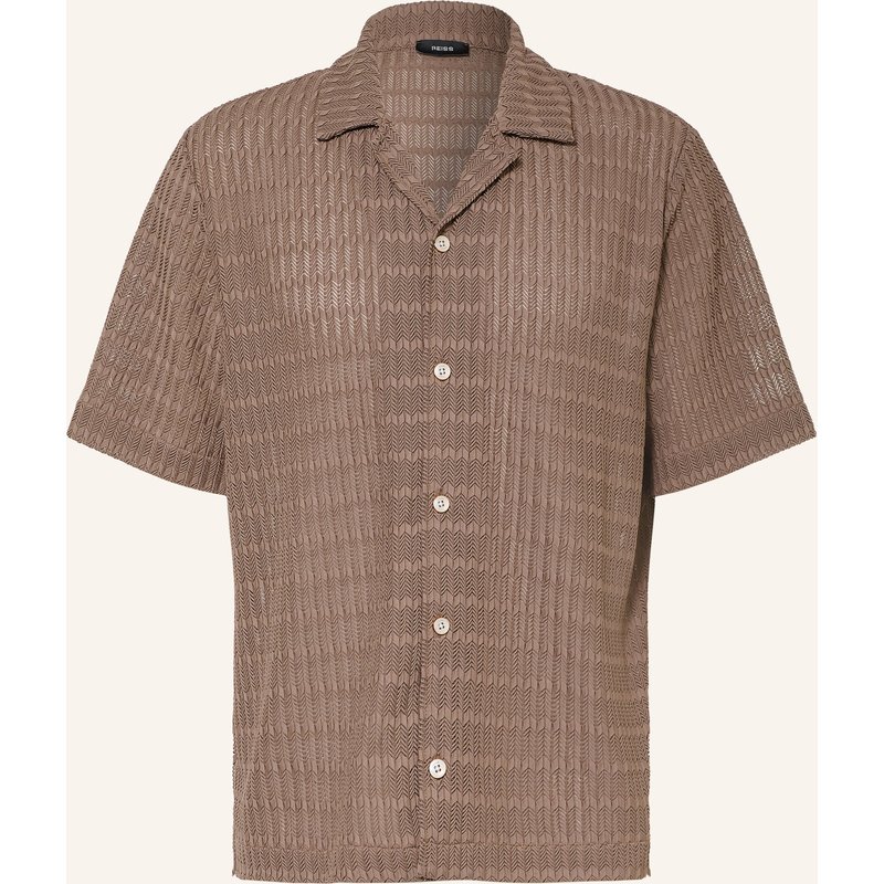 Reiss Resorthemd Sid Comfort Fit Aus Jersey beige