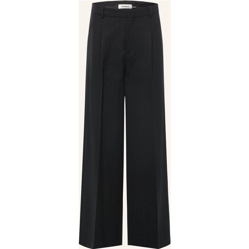 Sandro Marlenehose Mit Glitzergarn schwarz