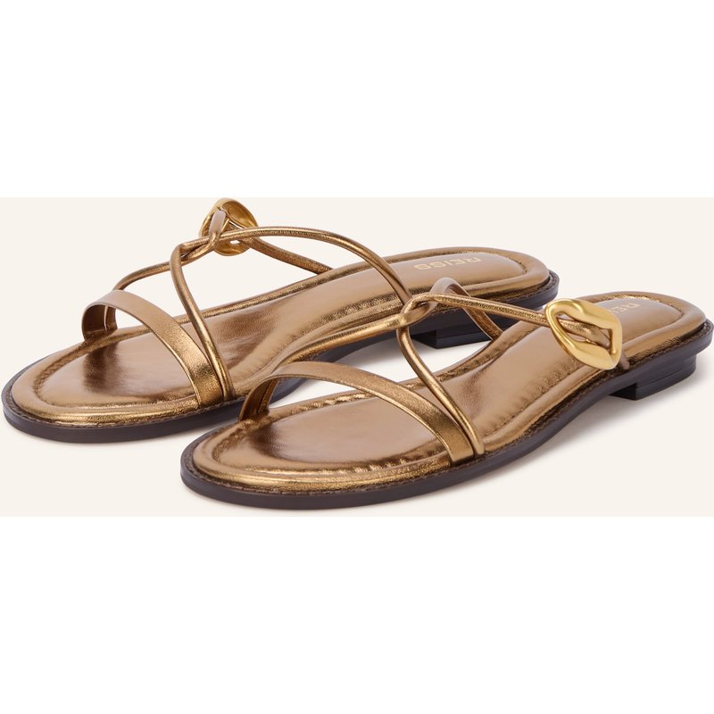 Reiss Mules Raina gold