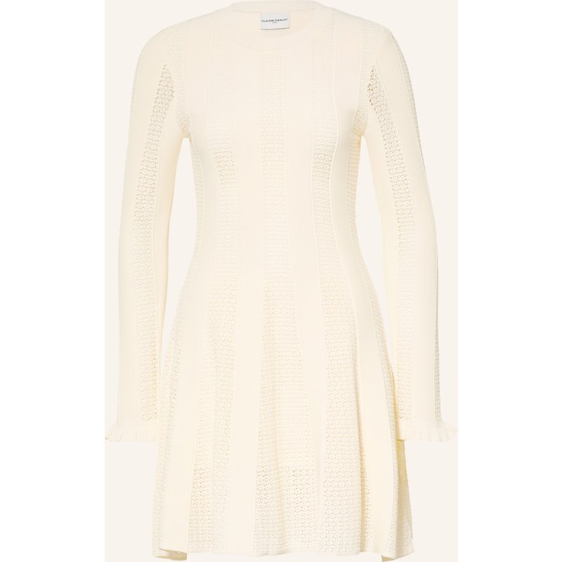 Claudie Pierlot Strickkleid Mit Rüschen weiss