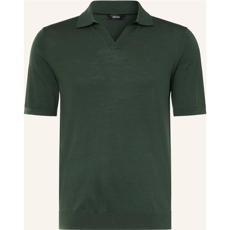Reiss Strick-Poloshirt Duchie Aus Merinowolle gruen