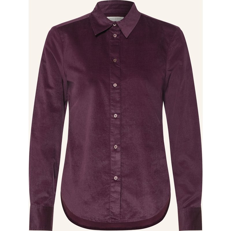Marc O'polo Hemdbluse Aus Samt lila