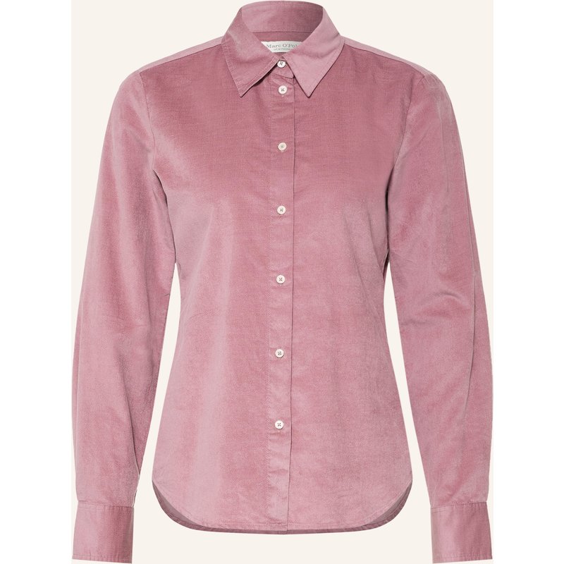 Marc O'polo Hemdbluse Aus Samt rosa