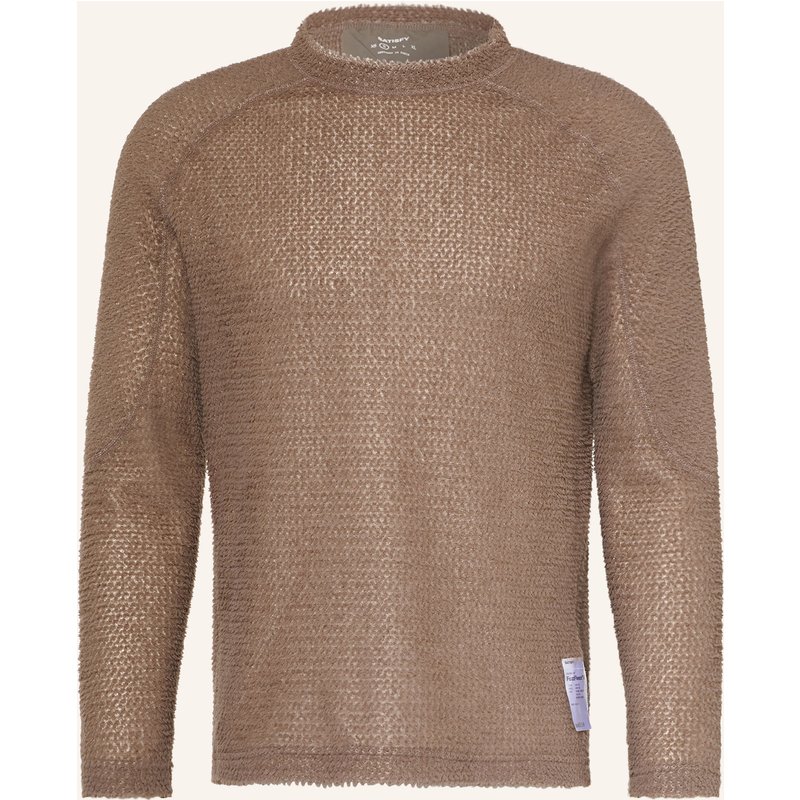 Satisfy Funktionsshirt Fuzzfleece™ Ad braun