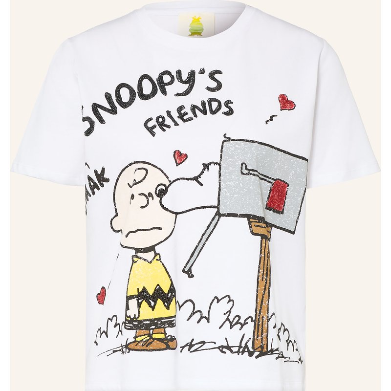 Princess Goes Hollywood T-Shirt Mit Schmucksteinen weiss