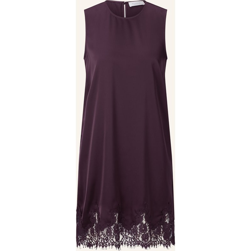 Rich & Royal Satinkleid Mit Spitze rot
