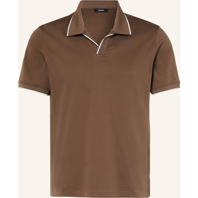 Reiss Jersey-Poloshirt Nico beige