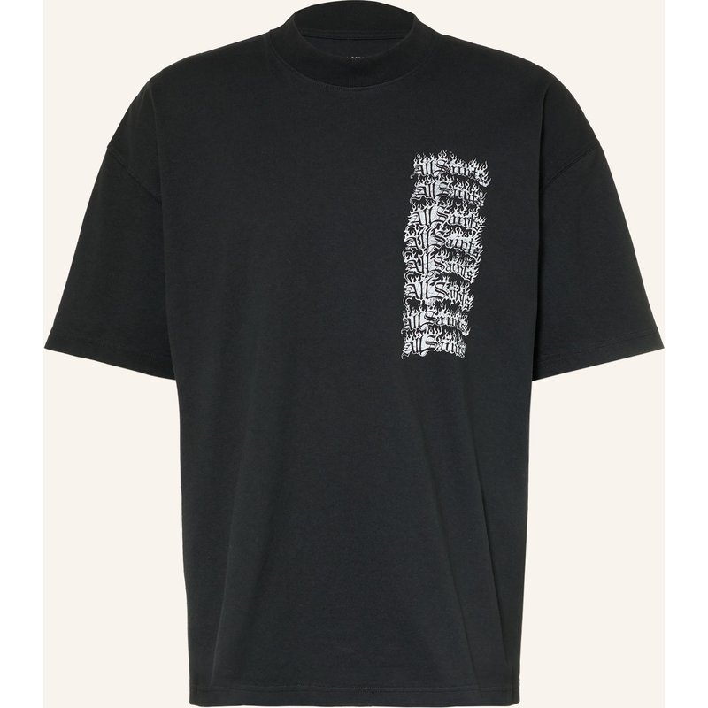 Allsaints Oversized-Shirt Repeat schwarz