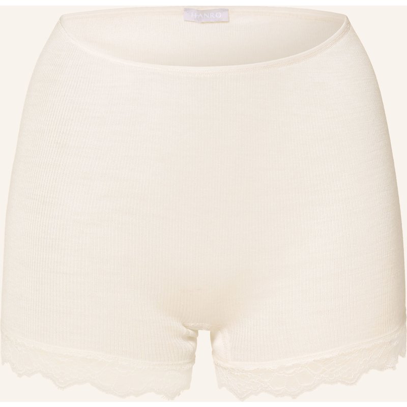 Hanro Panty Woolen Lace Mit Merinowolle Und Seide weiss