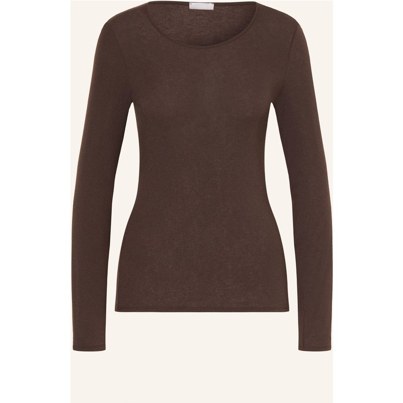 Hanro Longsleeve Ultralight Wool braun