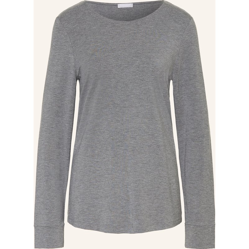 Hanro Schlafshirt Natural Elegance grau