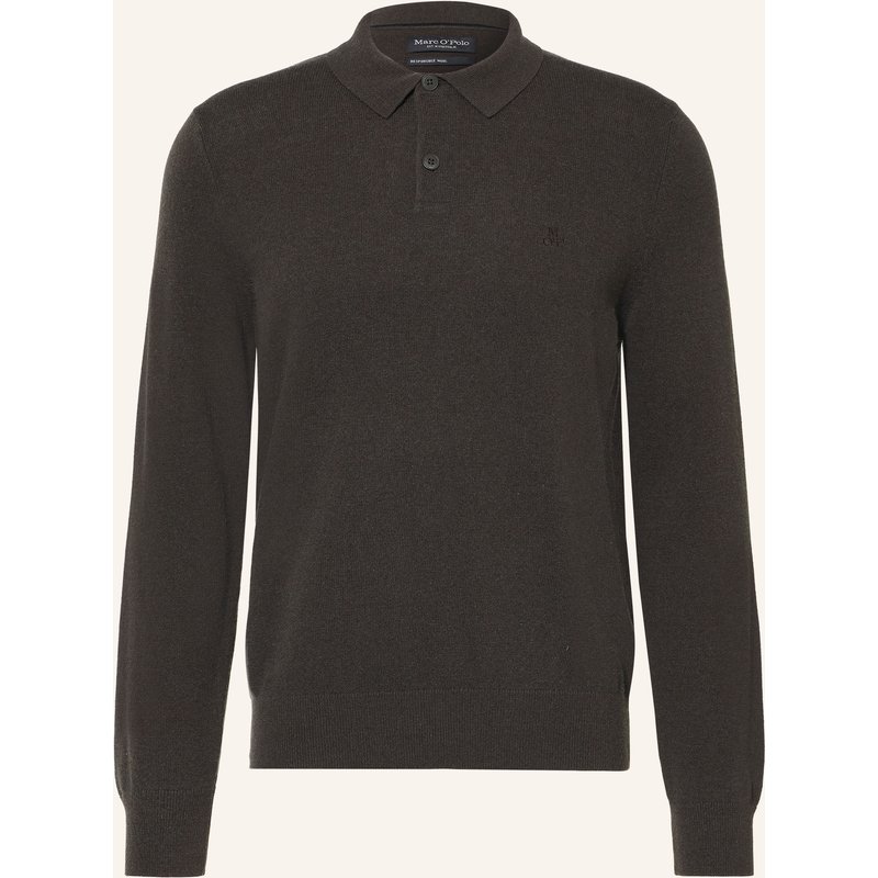 Marc O'polo Strick-Poloshirt braun