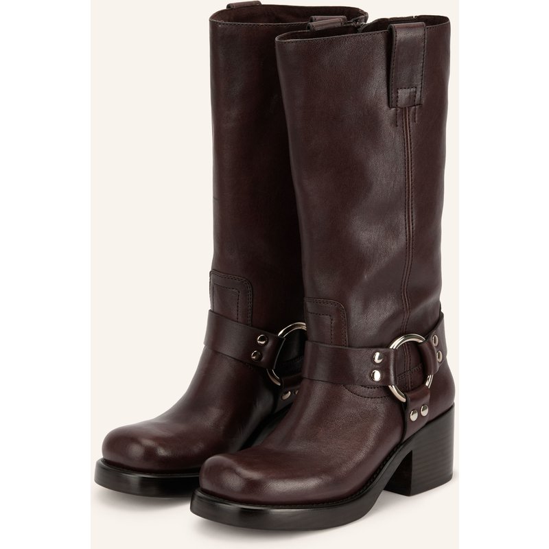 Jeffrey Campbell Biker Boots Reflection gruen