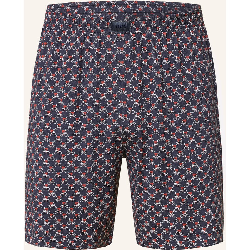 Mey Schlafshorts Serie Bike Rush blau