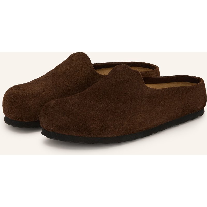 Birkenstock Pantoletten Amsterdam Wrapped braun