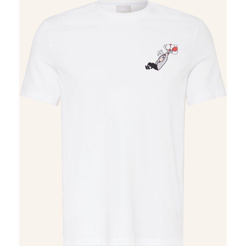 Mey Schlafshirt Serie Mey × Loriot weiss
