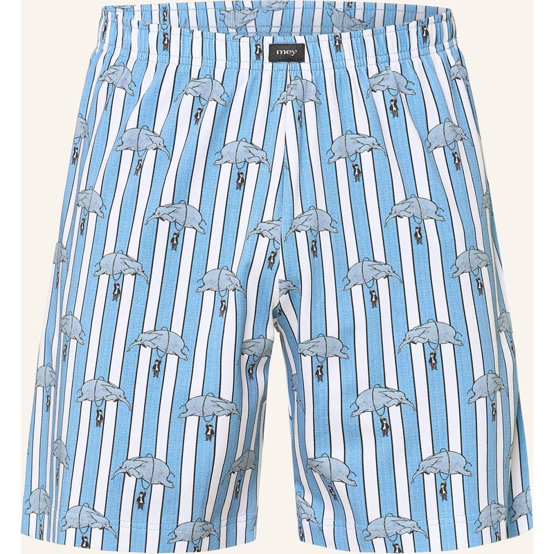 Mey Schlafshorts Serie Mey × Loriot blau