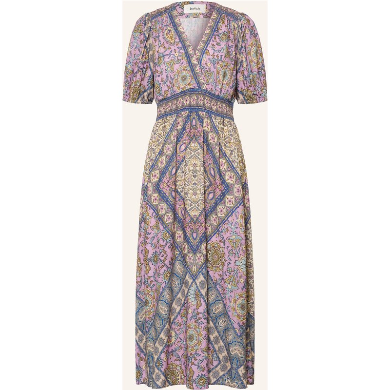 Ba&Sh Kleid Sidelie In Wickeloptik lila
