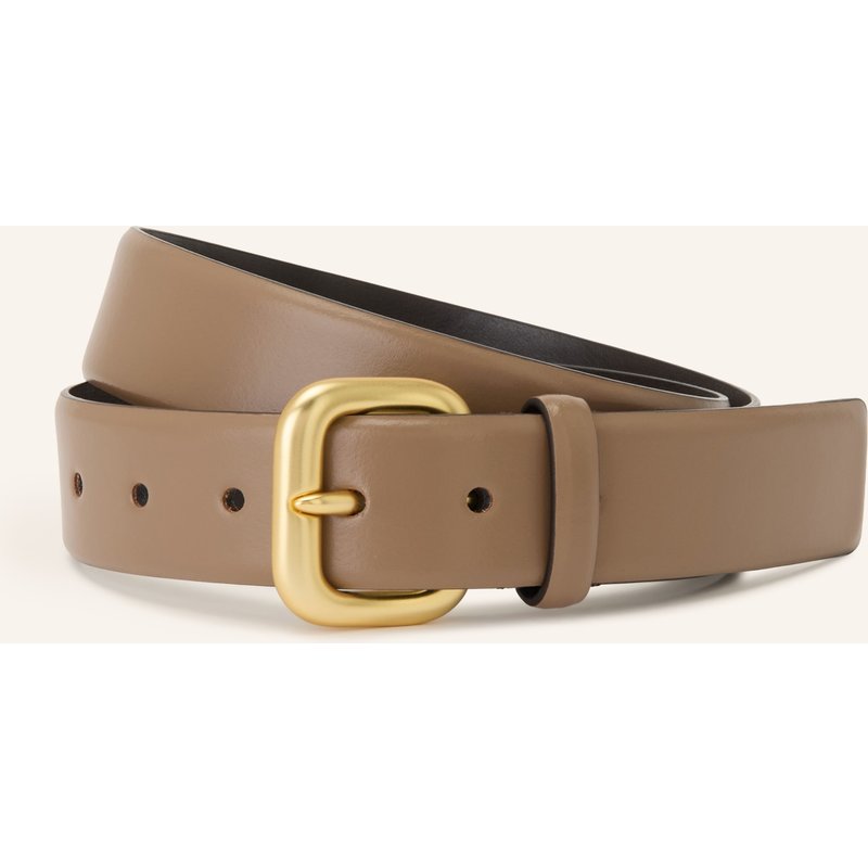 Reiss Ledergürtel beige