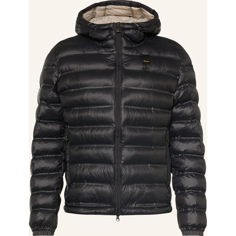 Blauer Steppjacke Charles schwarz