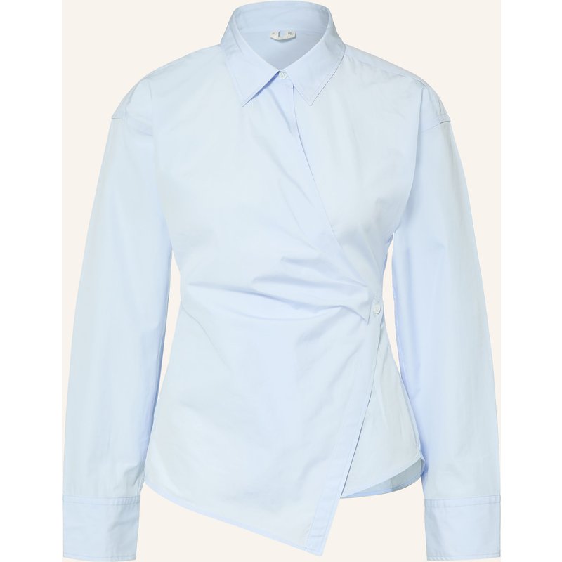 Arket Hemdbluse In Wickeloptik blau