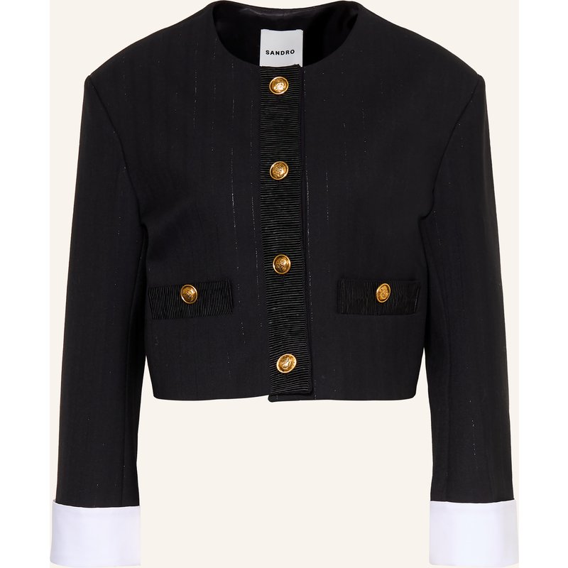 Sandro Blazer Mit Glitzergarn schwarz