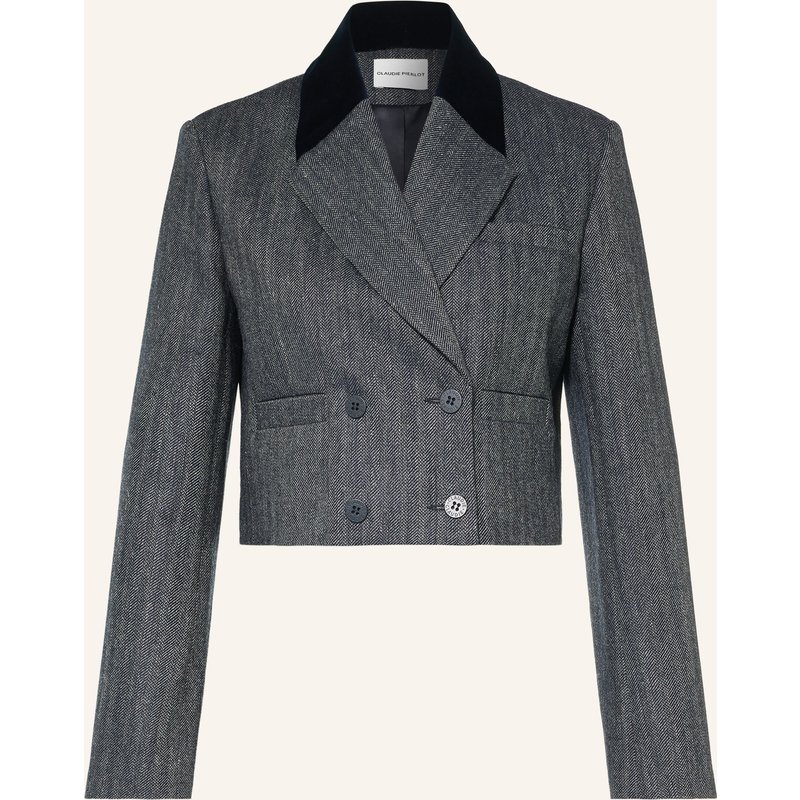 Claudie Pierlot Cropped-Blazer blau
