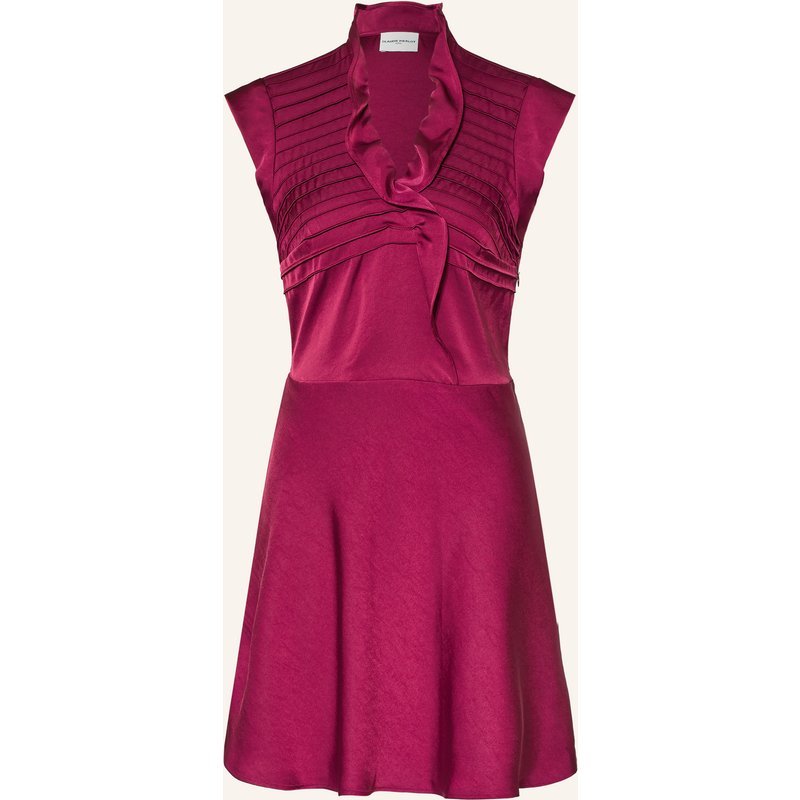 Claudie Pierlot Satinkleid Mit Volants lila
