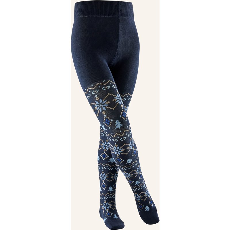 Falke Strumpfhose Nordic Fair Isle blau
