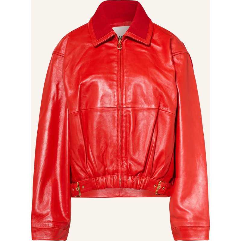 Sandro Lederblouson rot