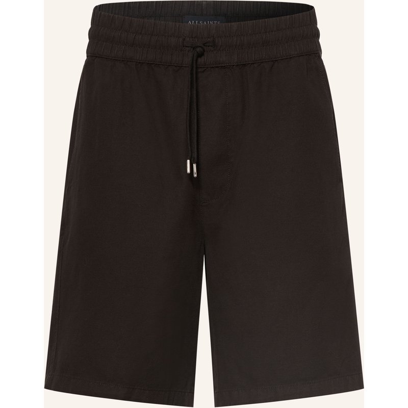 Allsaints Shorts Hanbury Mit Leinen schwarz