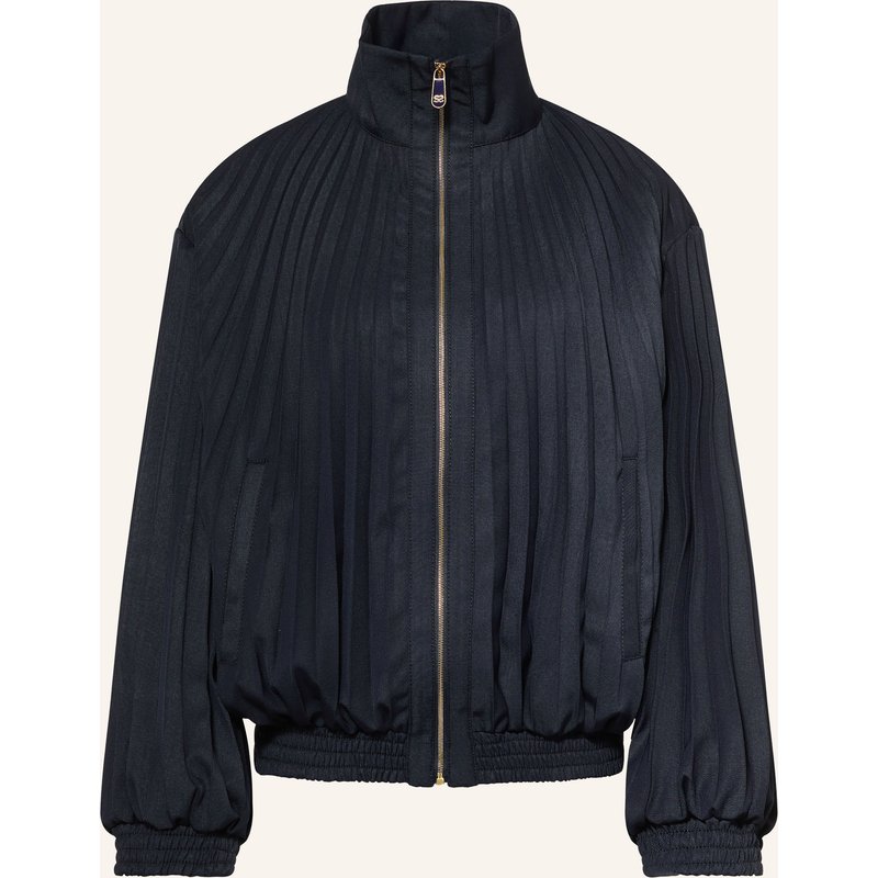 Sandro Blouson Mit Plissees blau