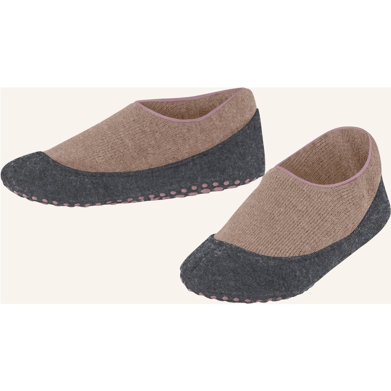Falke Stoppersocken Cosy Slipper Aus Merinowolle grau