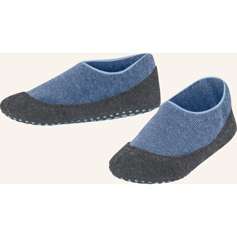 Falke Stoppersocken Cosy Slipper Aus Merinowolle blau