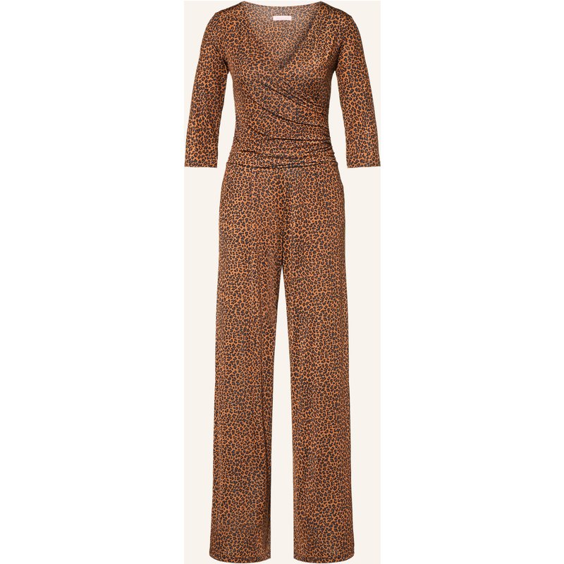 Marivie Jersey-Jumpsuit Jump In! Mit 3/4-Arm braun