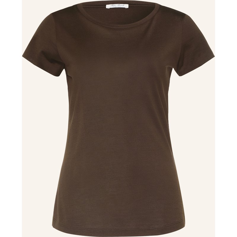 Stefan Brandt T-Shirt Aus Seide braun