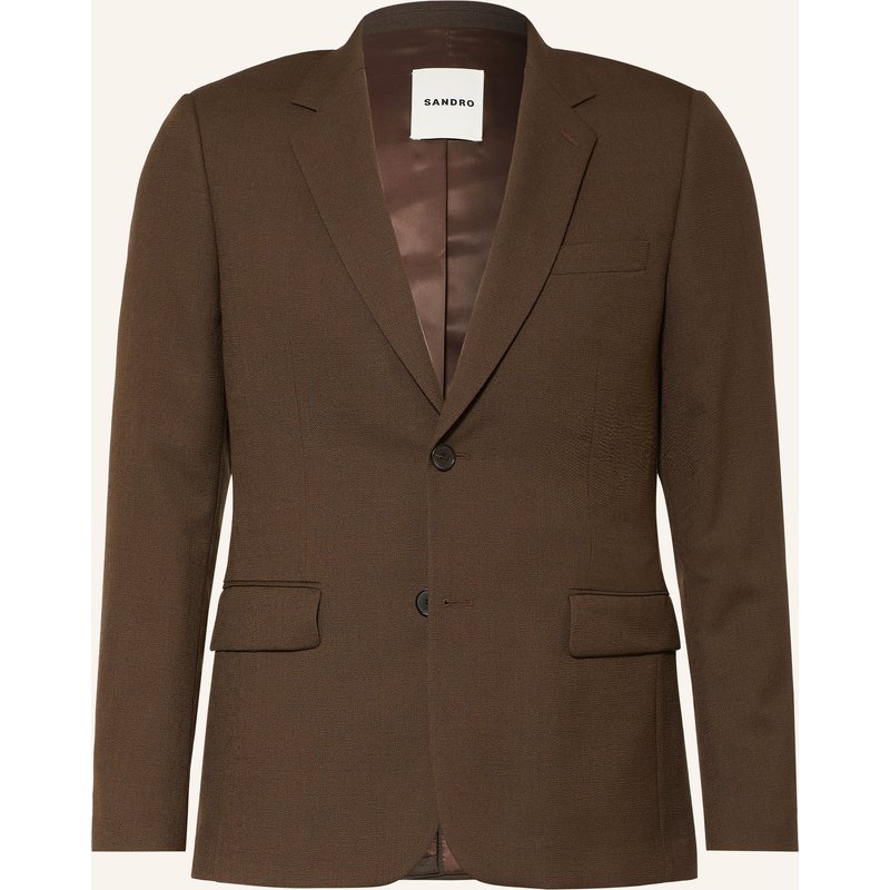 Sandro Anzugsakko Regular Fit beige