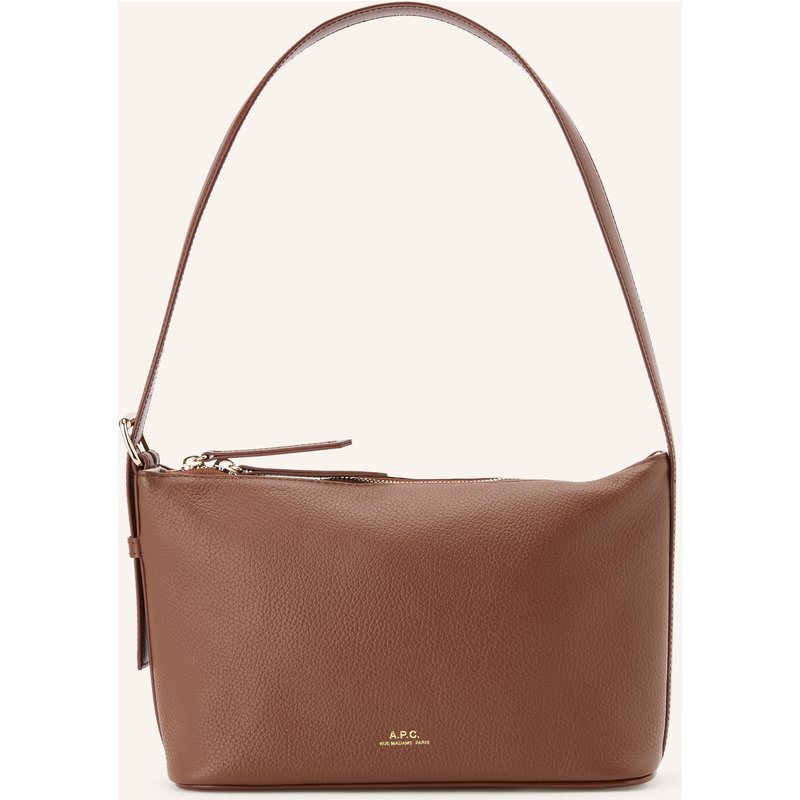 A.P.C. Schultertasche braun