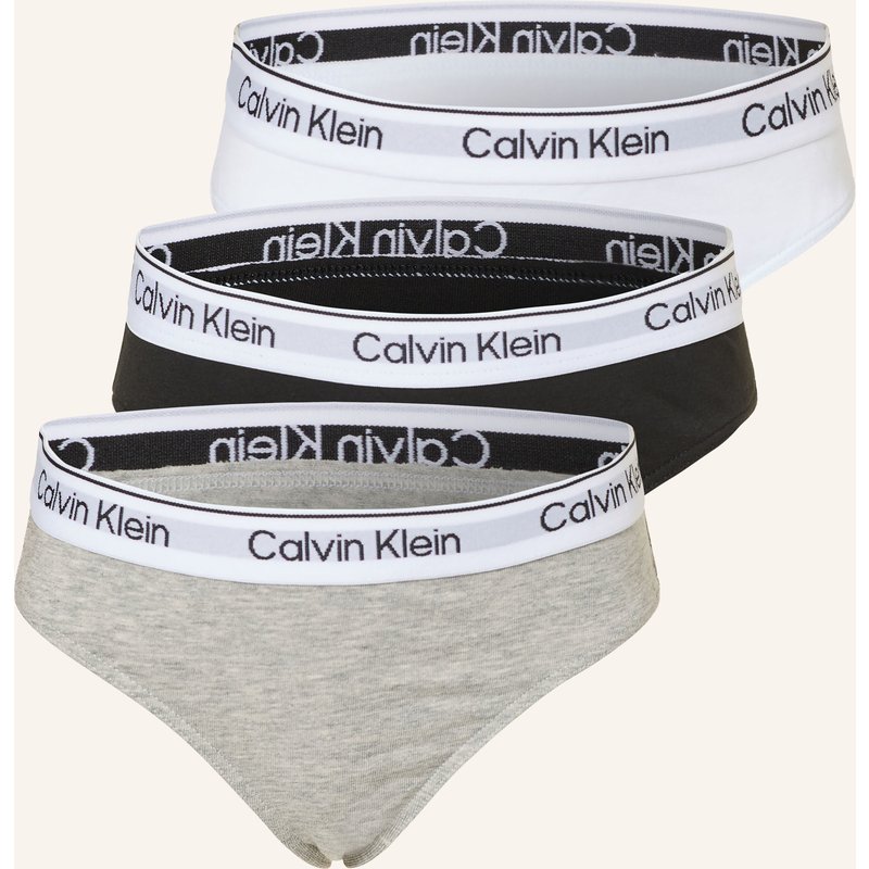 Calvin Klein 3er-Pack Slips Icon Cotton Stretch schwarz