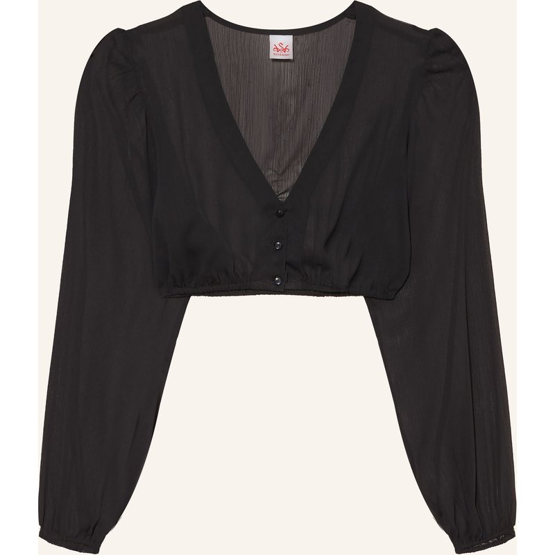 Spieth & Wensky Dirndlbluse Efeu schwarz